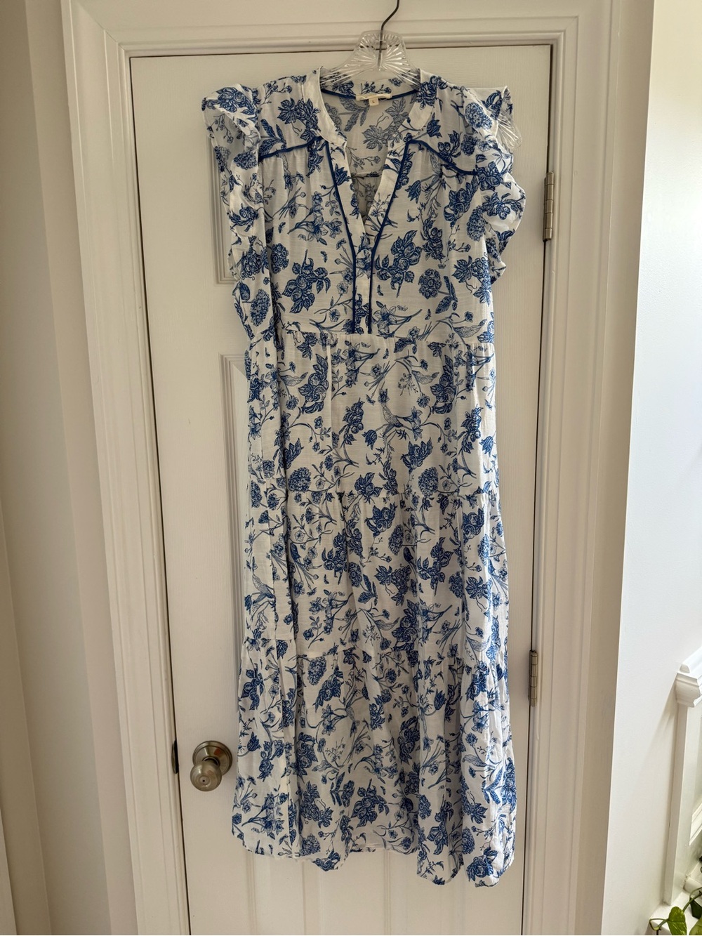Blue and White Dress